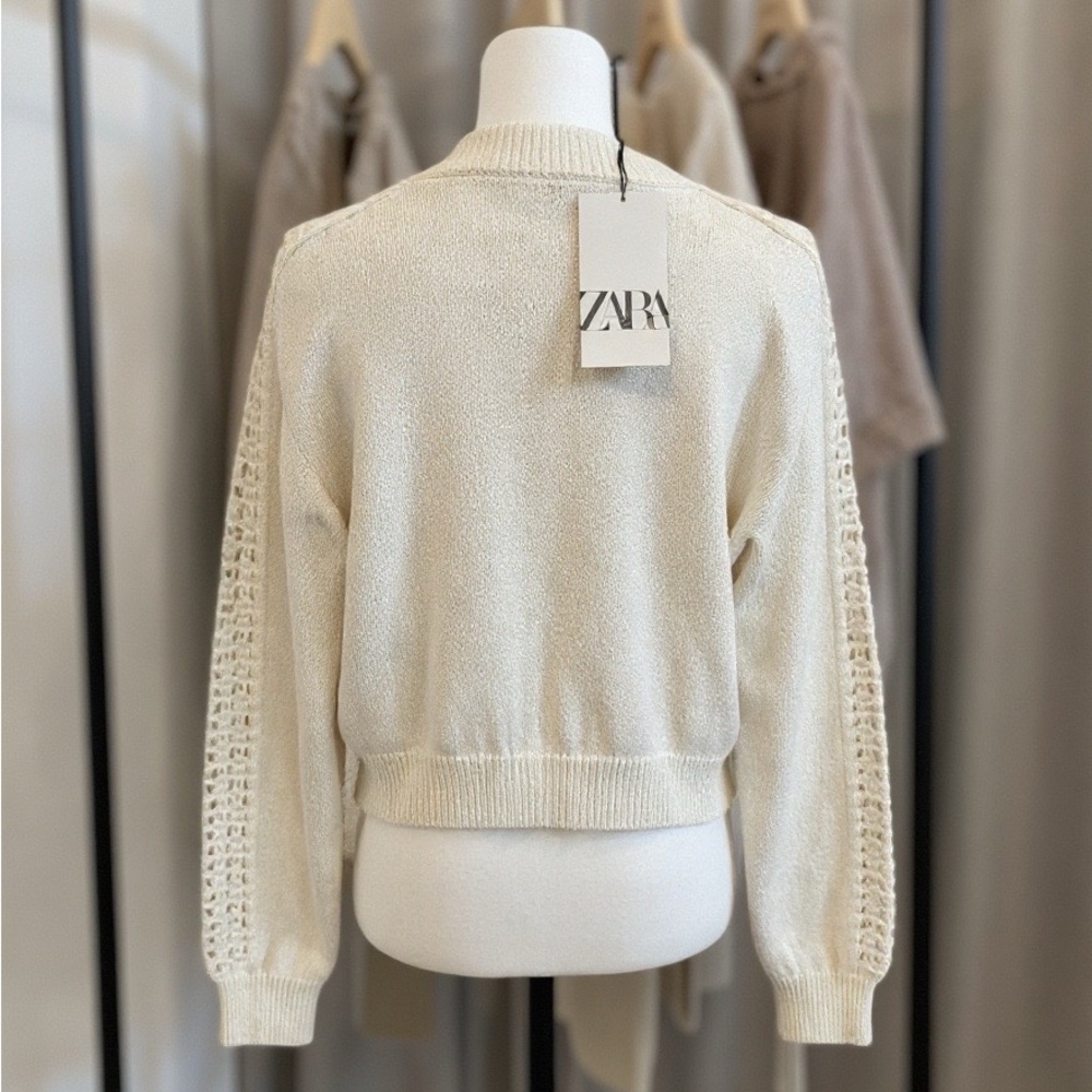 🌟Zara Cream Women's Cardigan - Picture 4 of 10